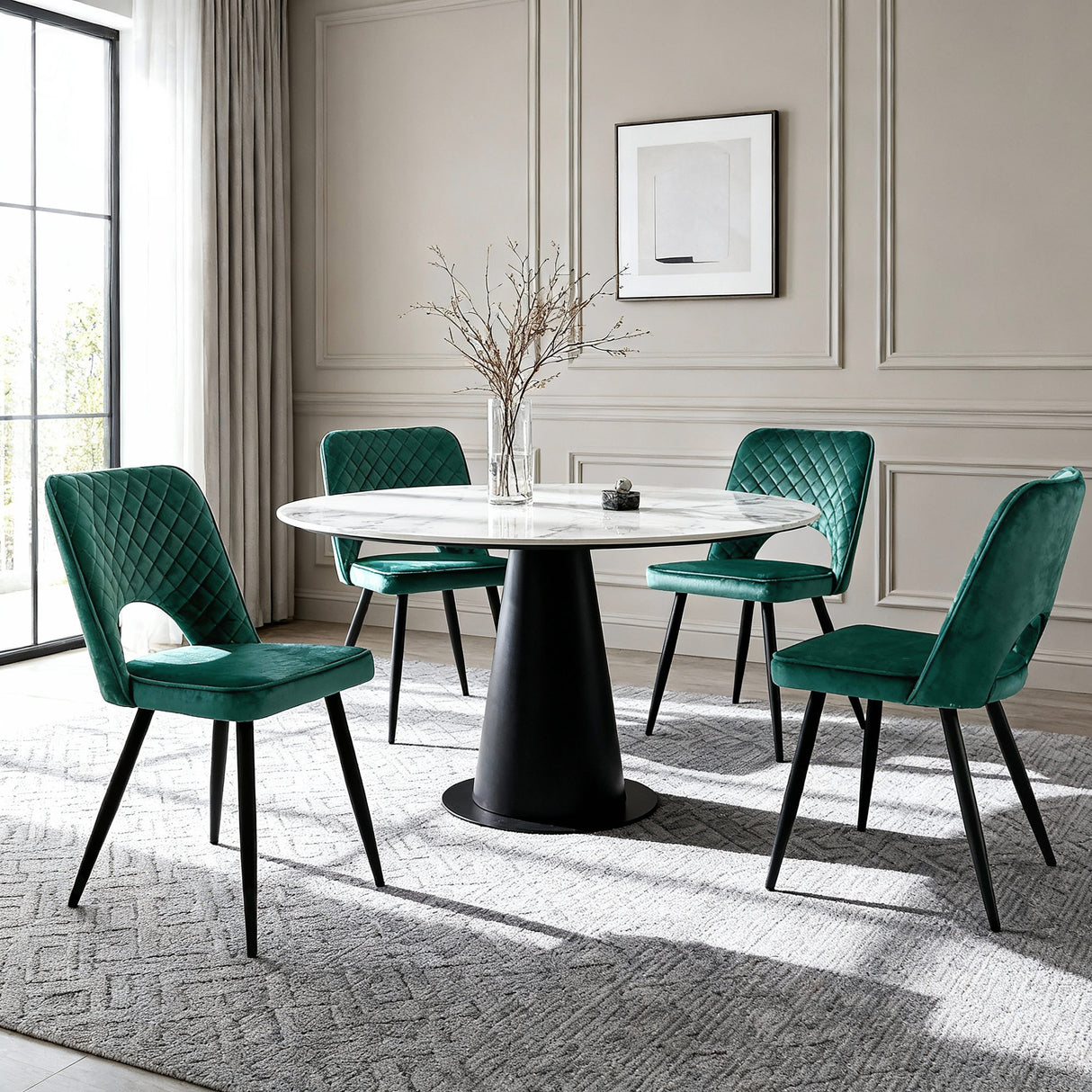 Metis - Velvet Dining chair - Set of 2