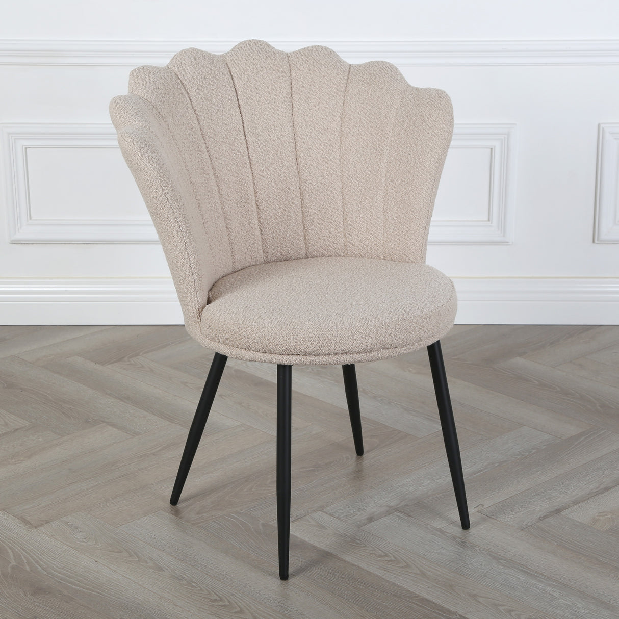 Mini Flora - Boucle Occasional Chair with Floral Design