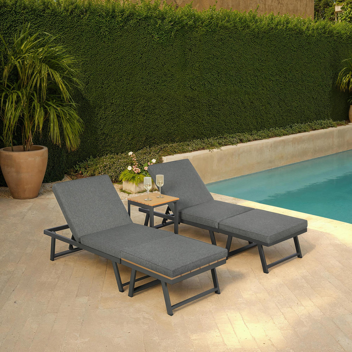 Monaco - Convertible into x2 Sun Loungers - Modular Corner Sofa Set