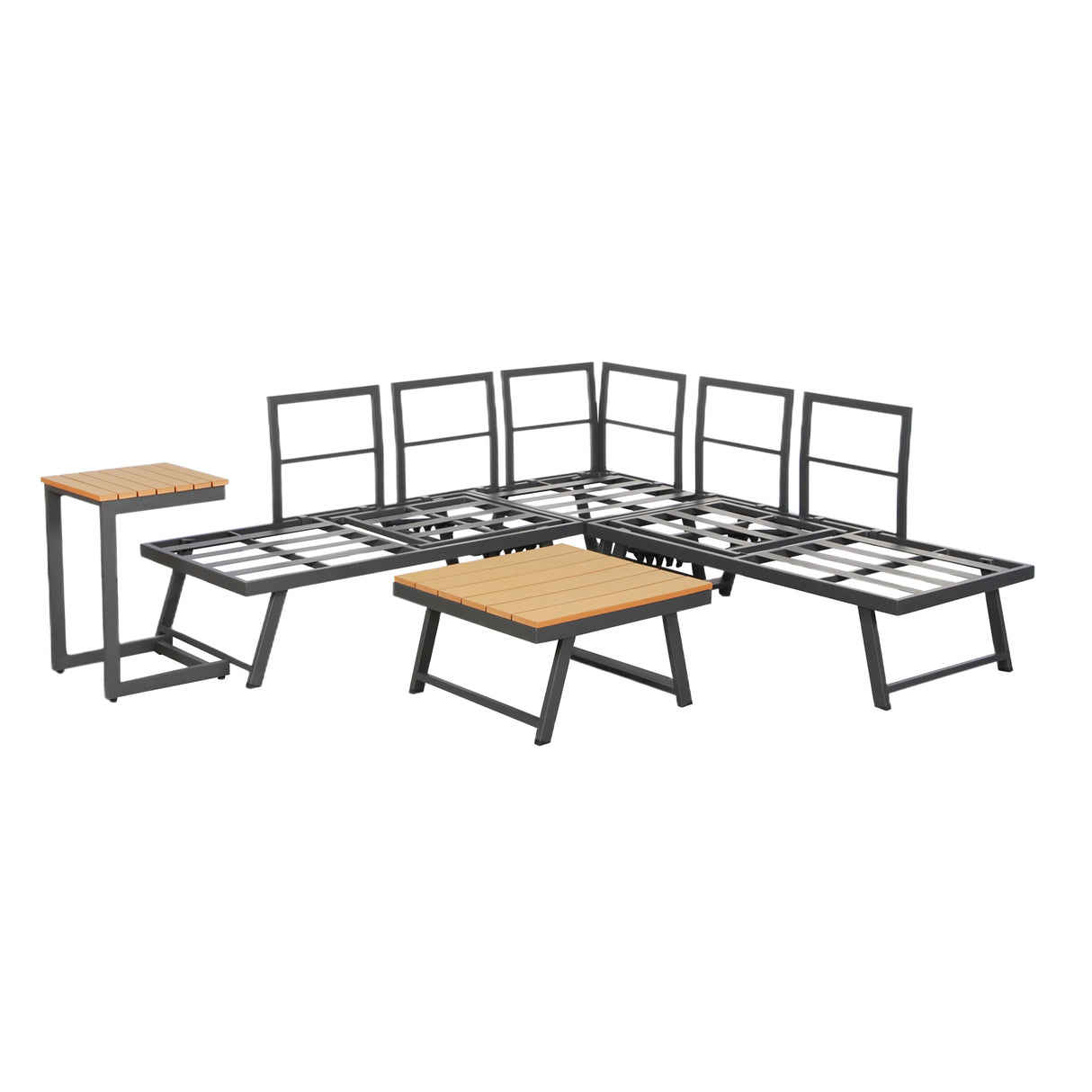 Monaco - Convertible into 2 Sun Loungers - Modular Corner Garden Sofa Set
