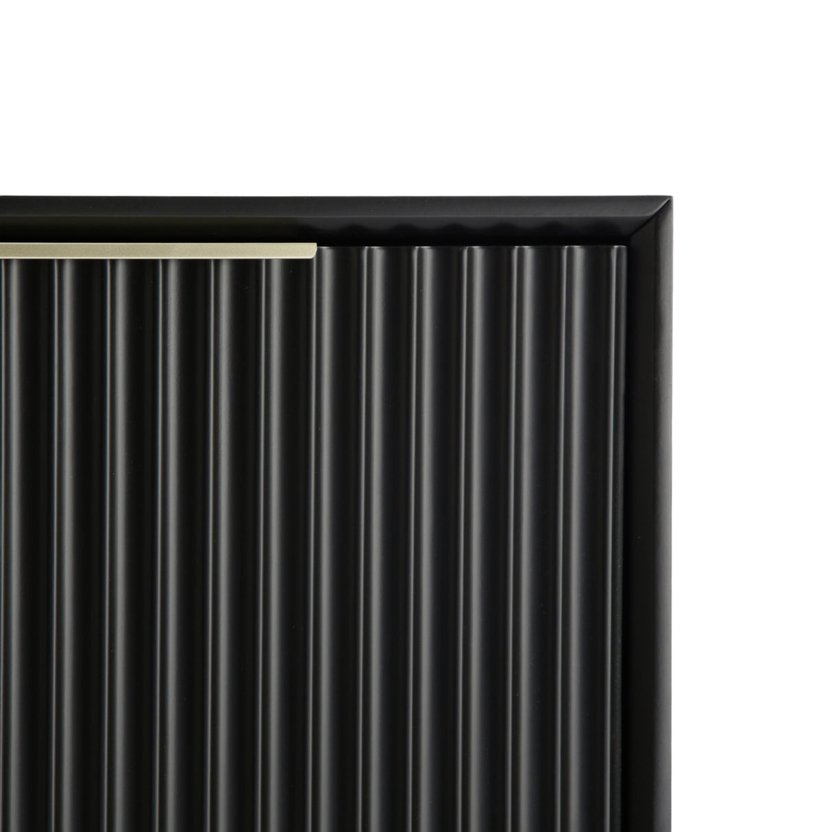 Monza – 2 Door Sideboard with Fluted Panels – Black or Pale Ash
