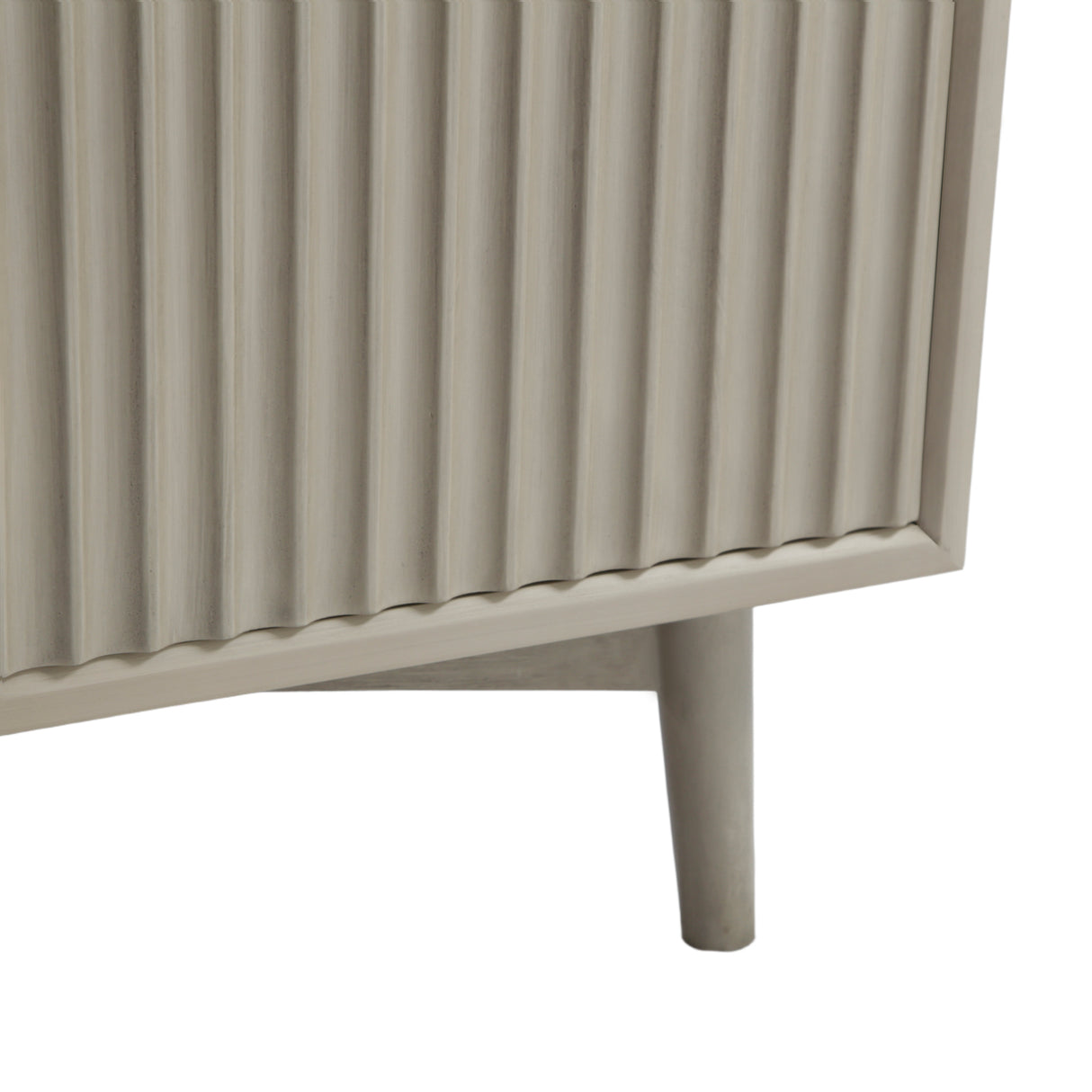 Monza – 2 Door Sideboard with Fluted Panels – Black or Pale Ash