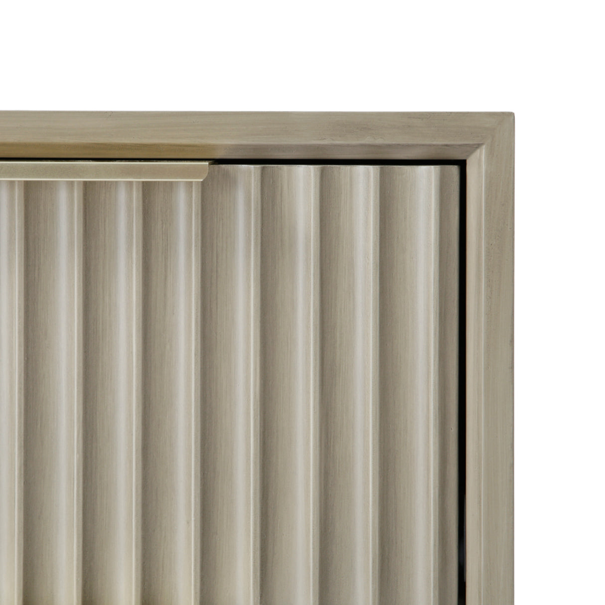 Monza – 2 Drawer Bedside Table with Fluted Front – Black or Pale Ash