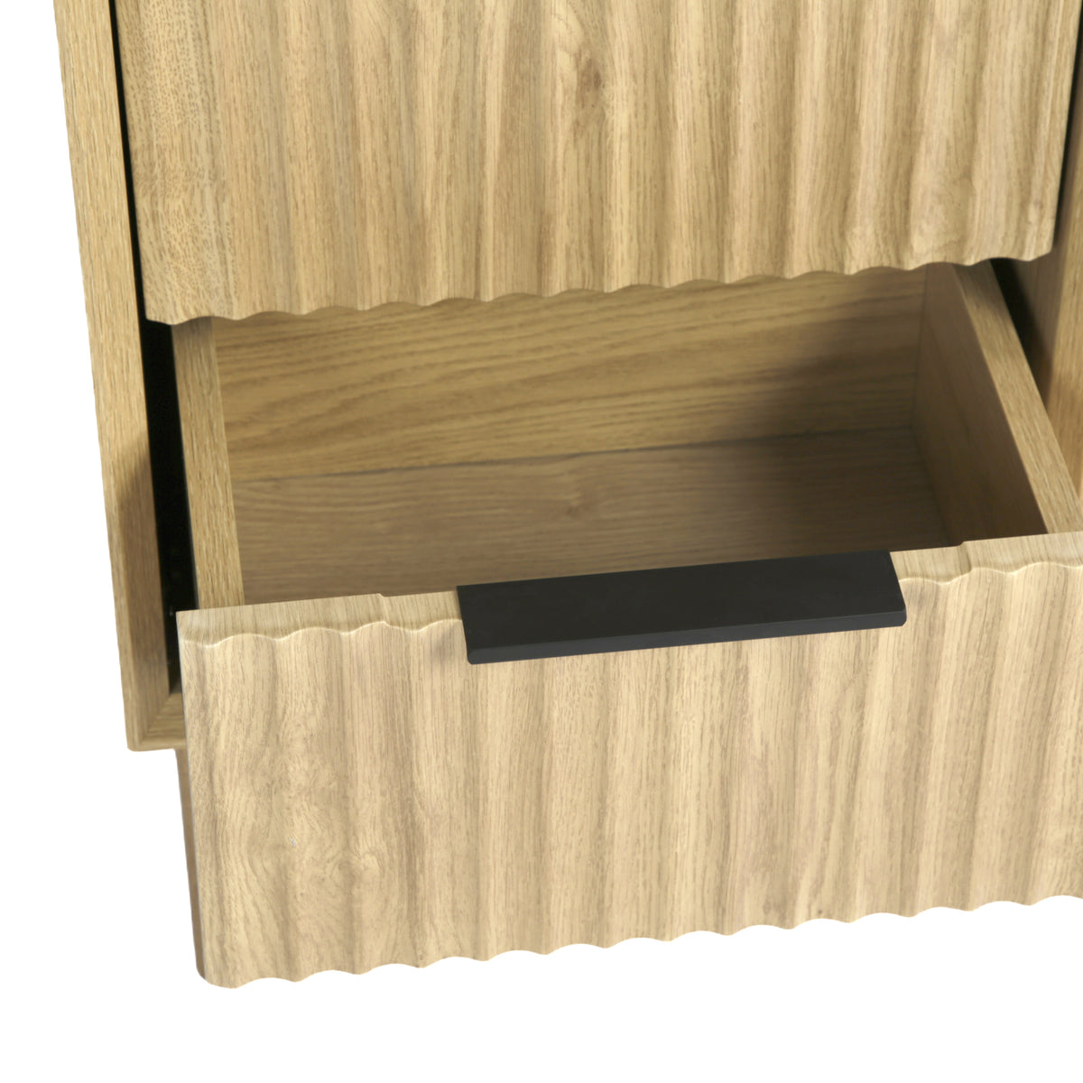 Monza 2 Drawer Bedside Table Natural
