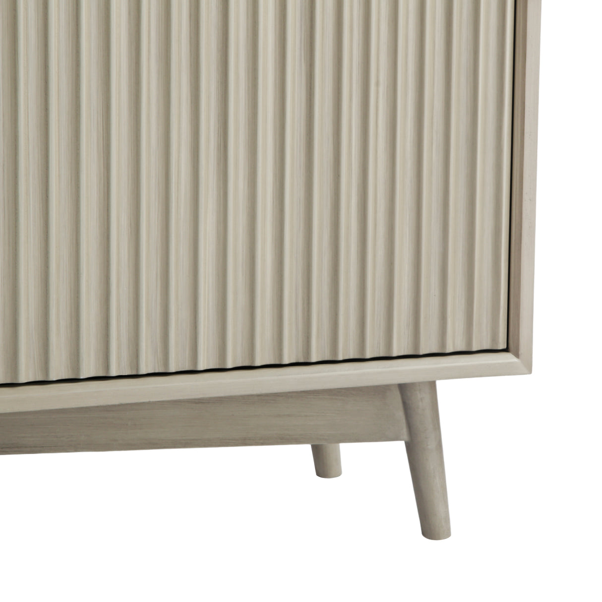 Monza – 3 Door Sideboard with Fluted Detailing – Black or Pale Ash