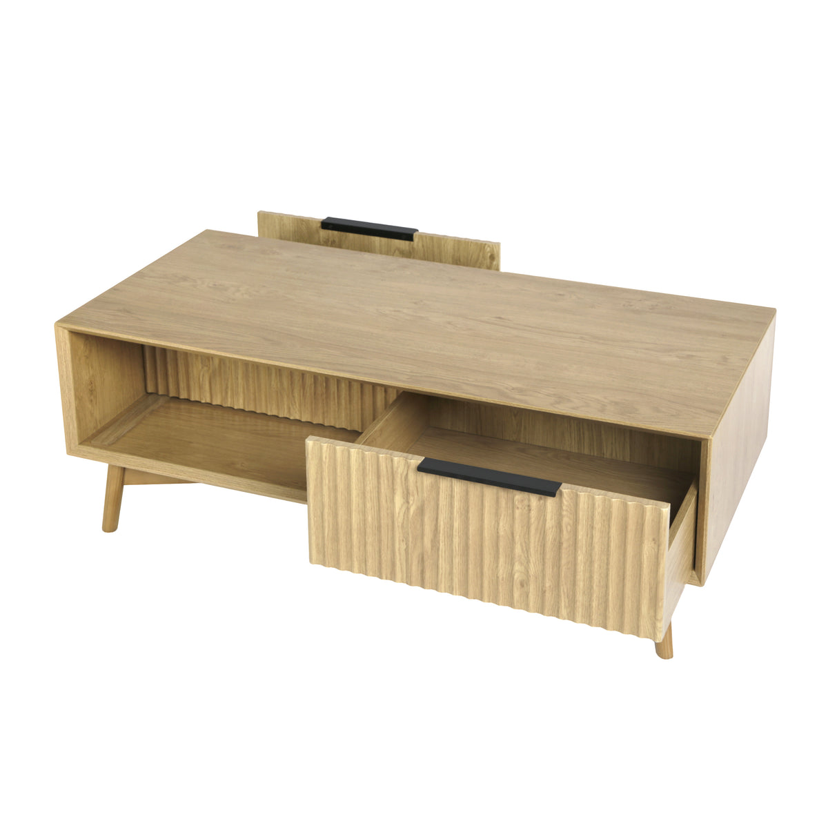 Monza Coffee Table with Drawers Natural