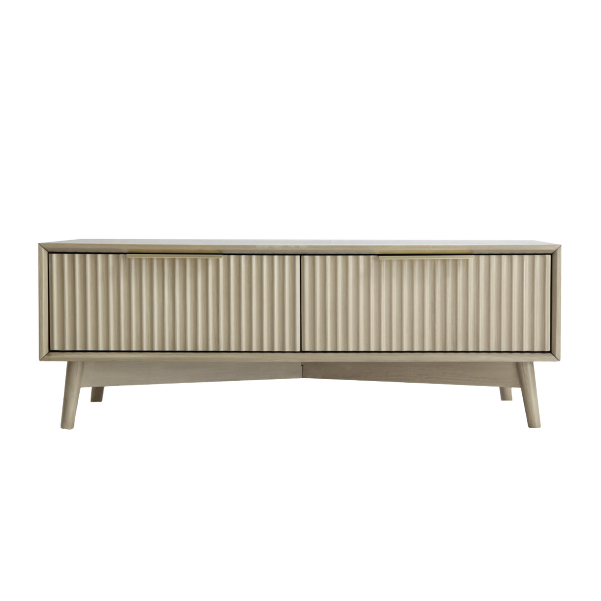 Monza – Coffee Table with Fluted Drawers – Black or Pale Ash