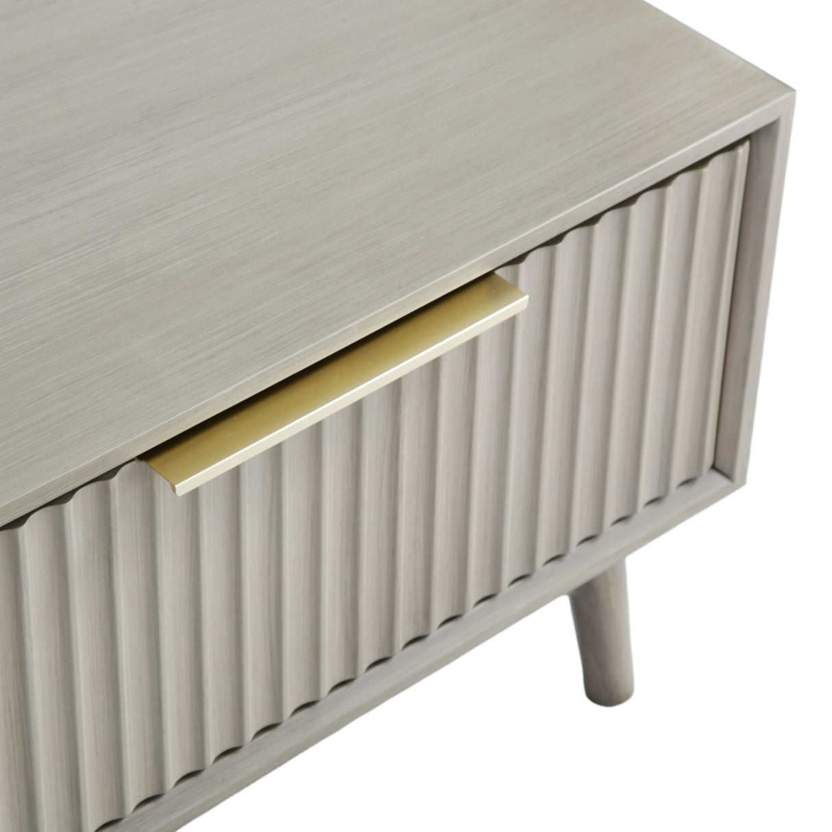 Monza – Coffee Table with Fluted Drawers – Black or Pale Ash