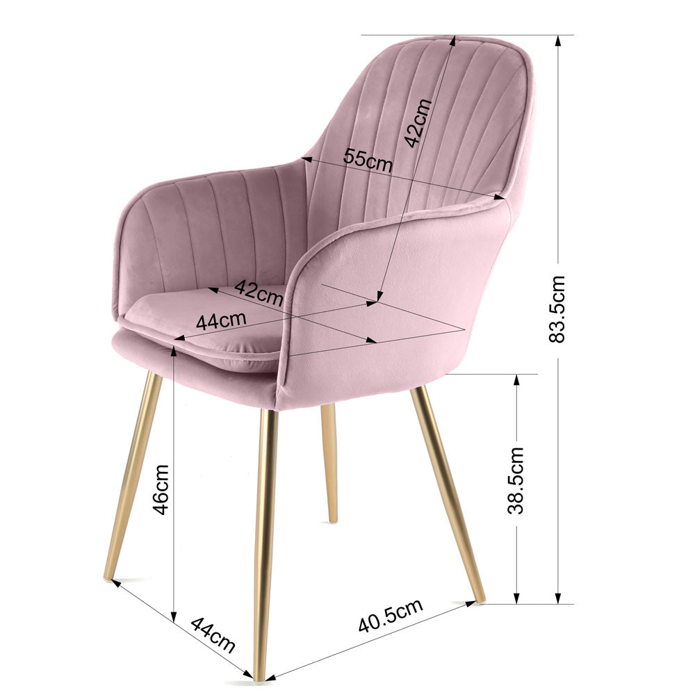 Muse - Occasional Chair with Velvet Upholstery