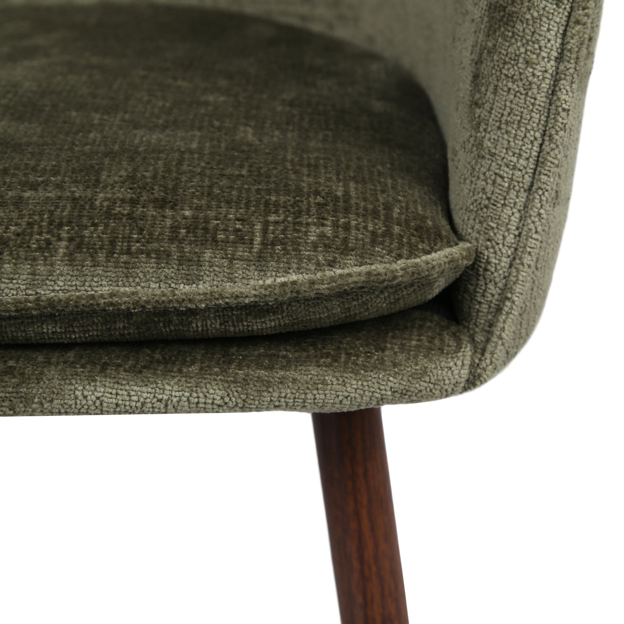 Muse - Pair of Chairs in Woven Yarn Fabric - Set of 2 Dining Chairs