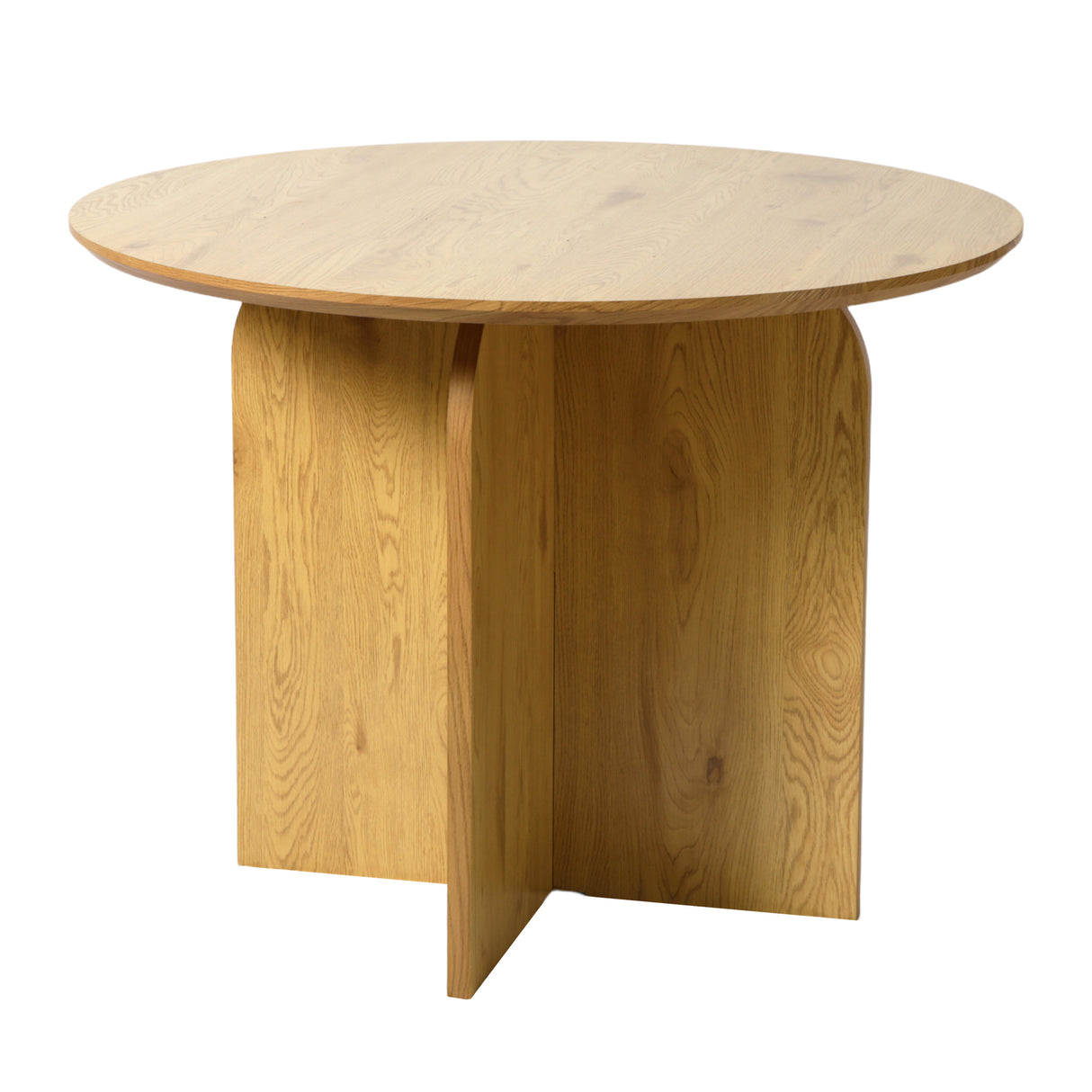 NYX 100cm Round Dining Table – Wood Effect