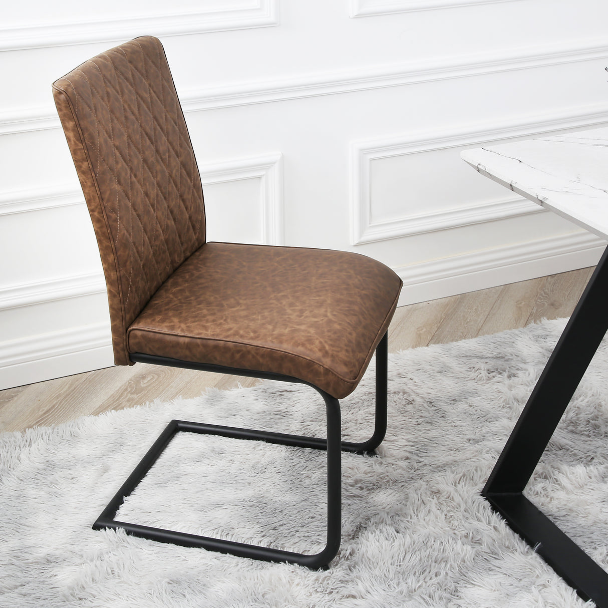 Nestor Dining Set - Oak Table and Industrial Chairs