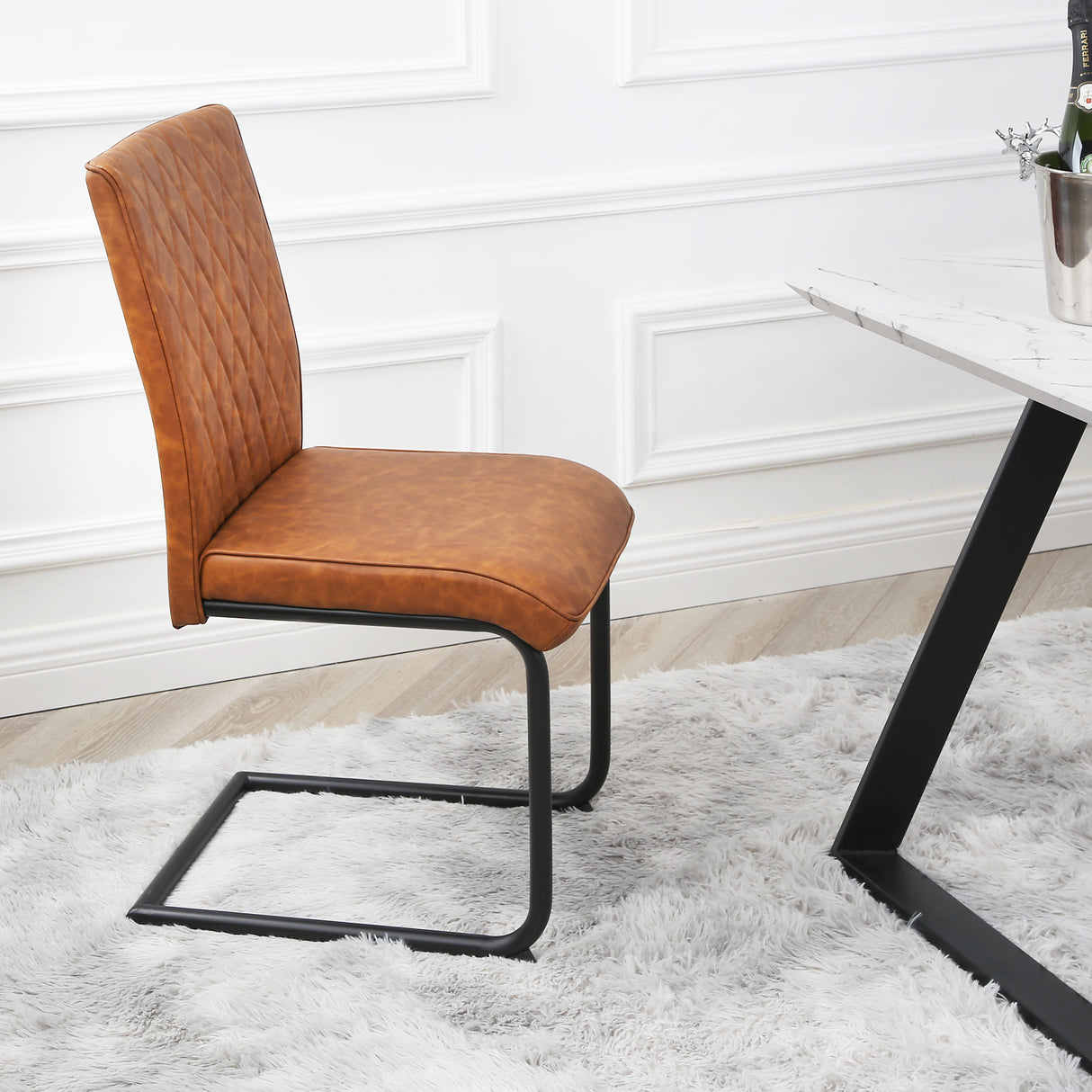 Nestor Dining Set - Oak Table and Industrial Chairs