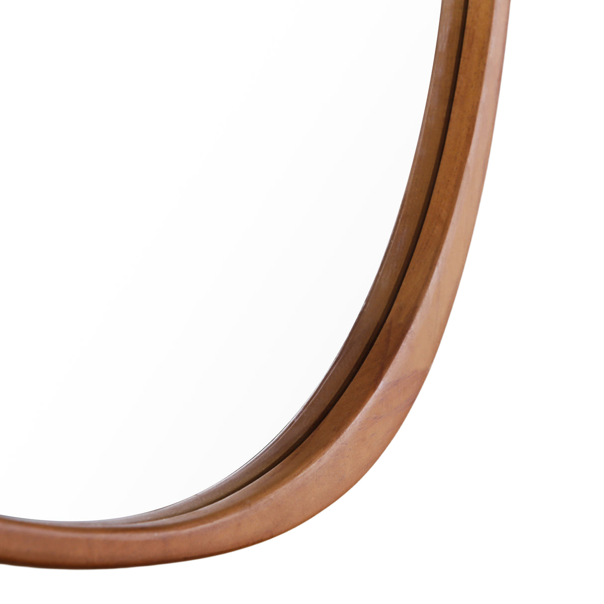 Orta - Pebble Mirror with Wood Frame - 89x71cm