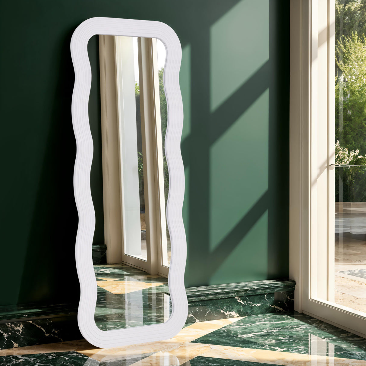 Paola - Wavy Mirror Full Length - 70x180cm - Black or White