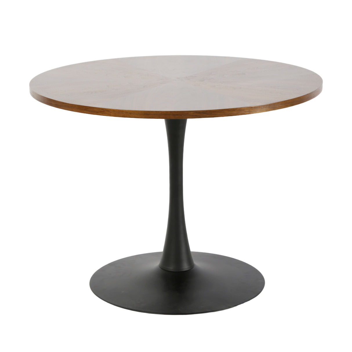 Paris - Walnut Round Dining Table – 4 Seater (100 × 100 cm)