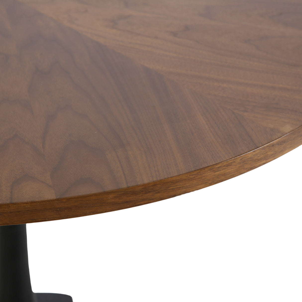 Paris - Walnut Round Dining Table – 4 Seater (100 × 100 cm)