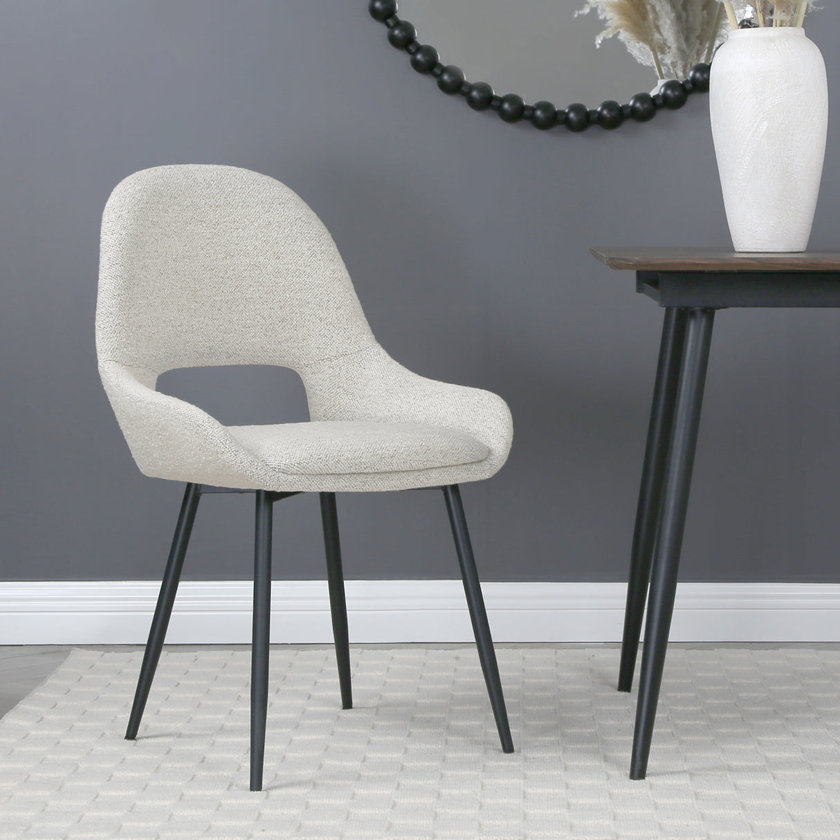 Pebble – Upholstered Dining Chairs in Premium Textured Linen (Set of 2)