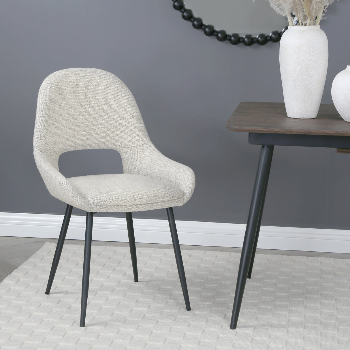 Pebble – Upholstered Dining Chairs in Premium Textured Linen (Set of 2)