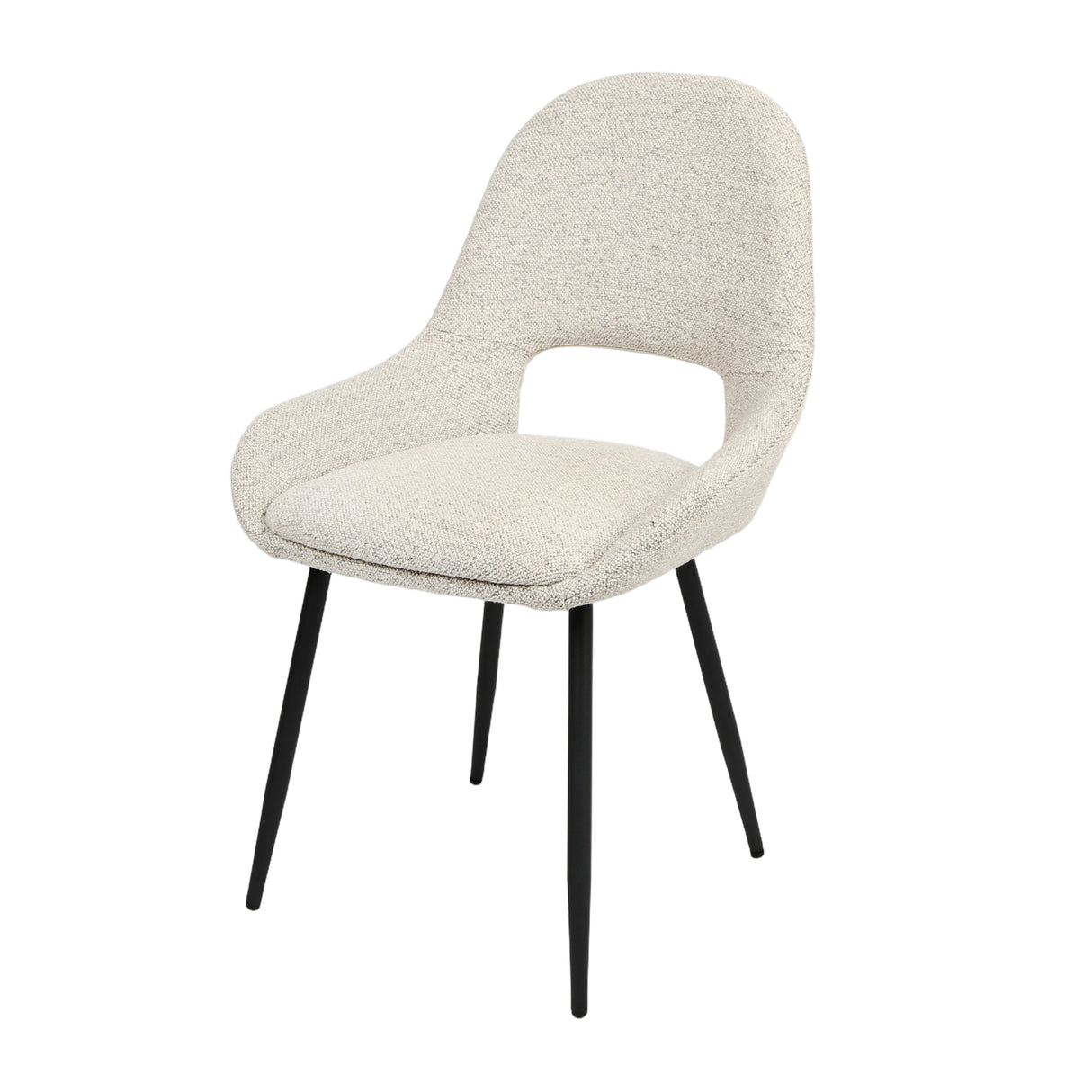 Pebble – Upholstered Dining Chairs in Premium Textured Linen (Set of 2)