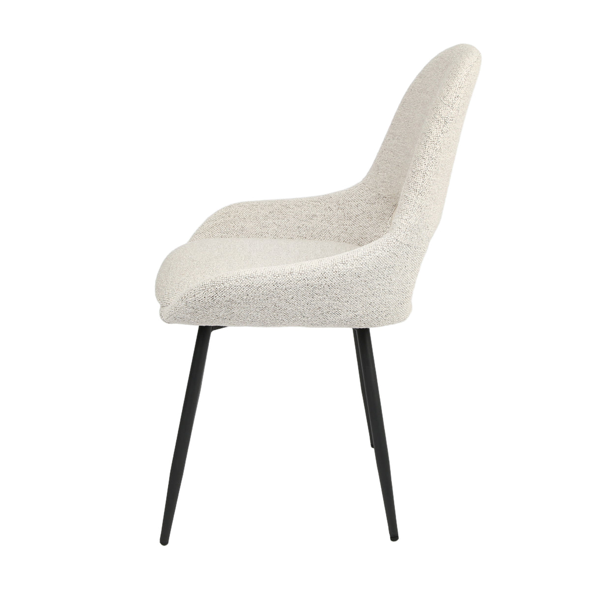 Pebble – Upholstered Dining Chairs in Premium Textured Linen (Set of 2)