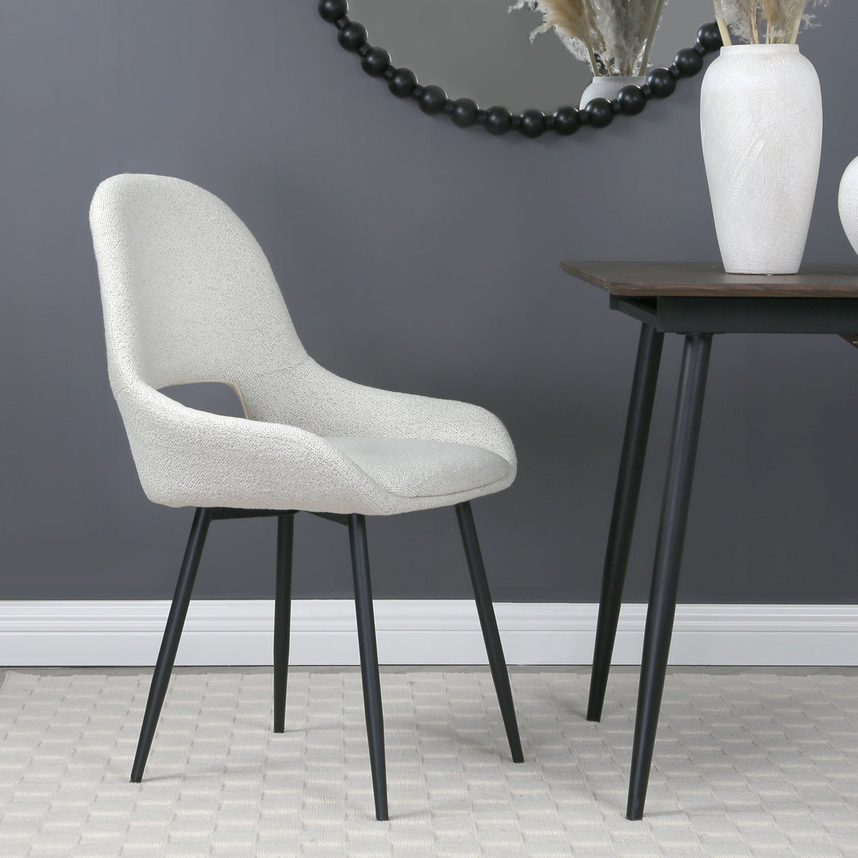 Pebble – Upholstered Dining Chairs in Premium Textured Linen (Set of 2)