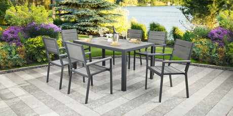 Python - Garden Dining Set - Patio Table and 6 Chairs