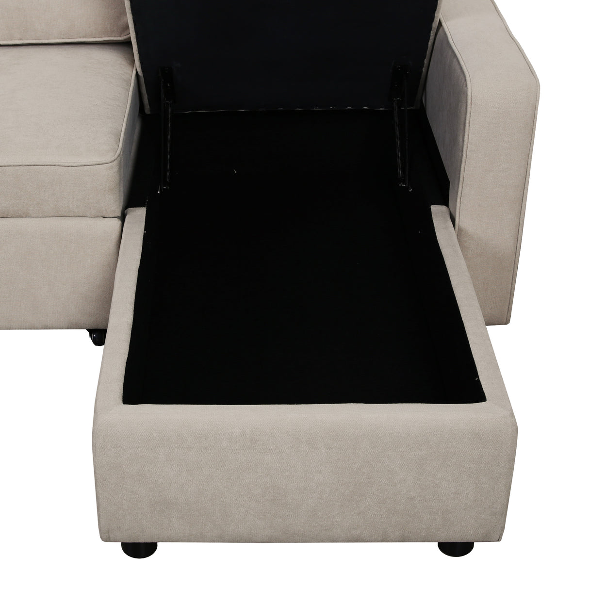 Selene - Corner Sofa Bed with Storage - 3 Seater - Pull-out System