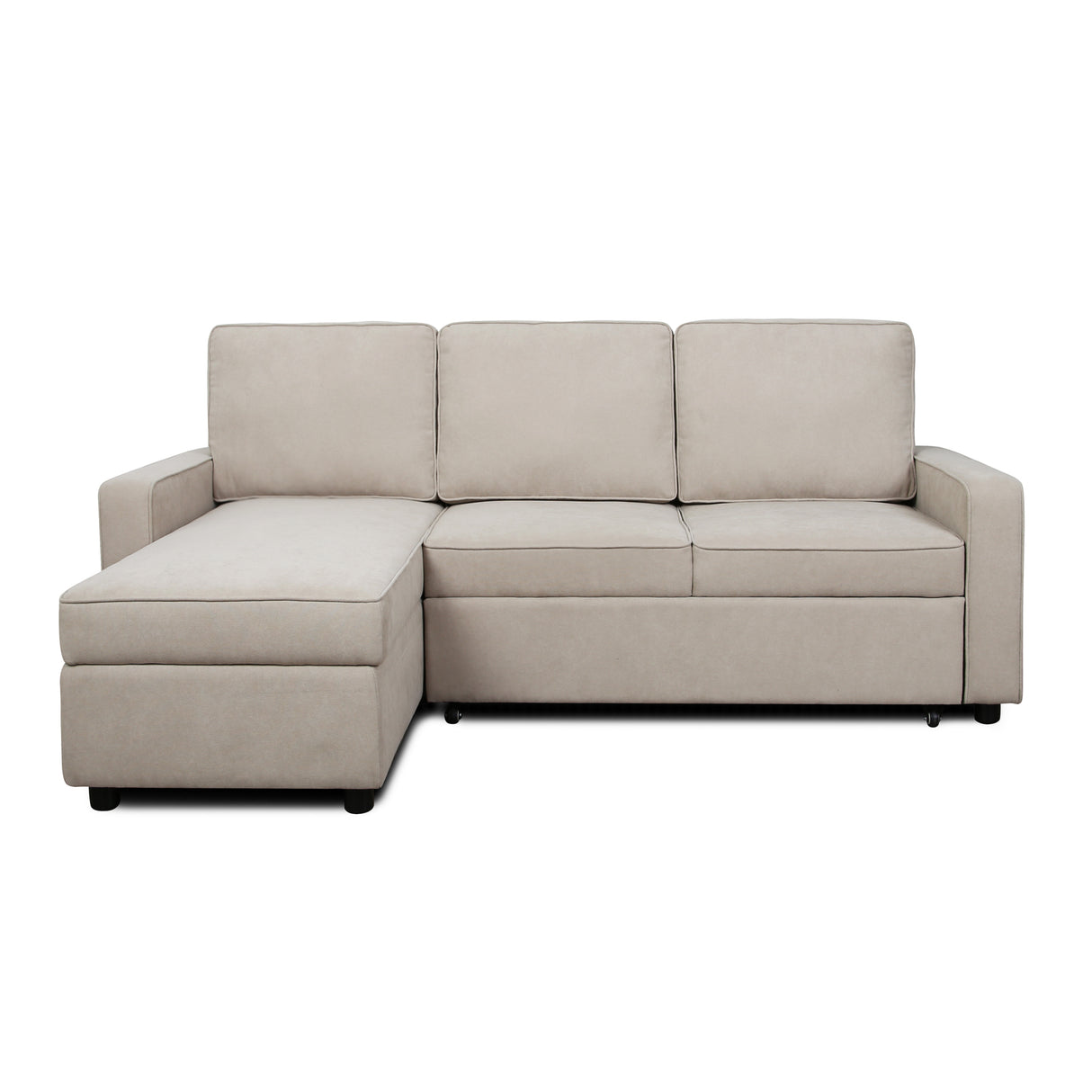 Selene - Corner Sofa Bed with Storage - 3 Seater - Pull-out System