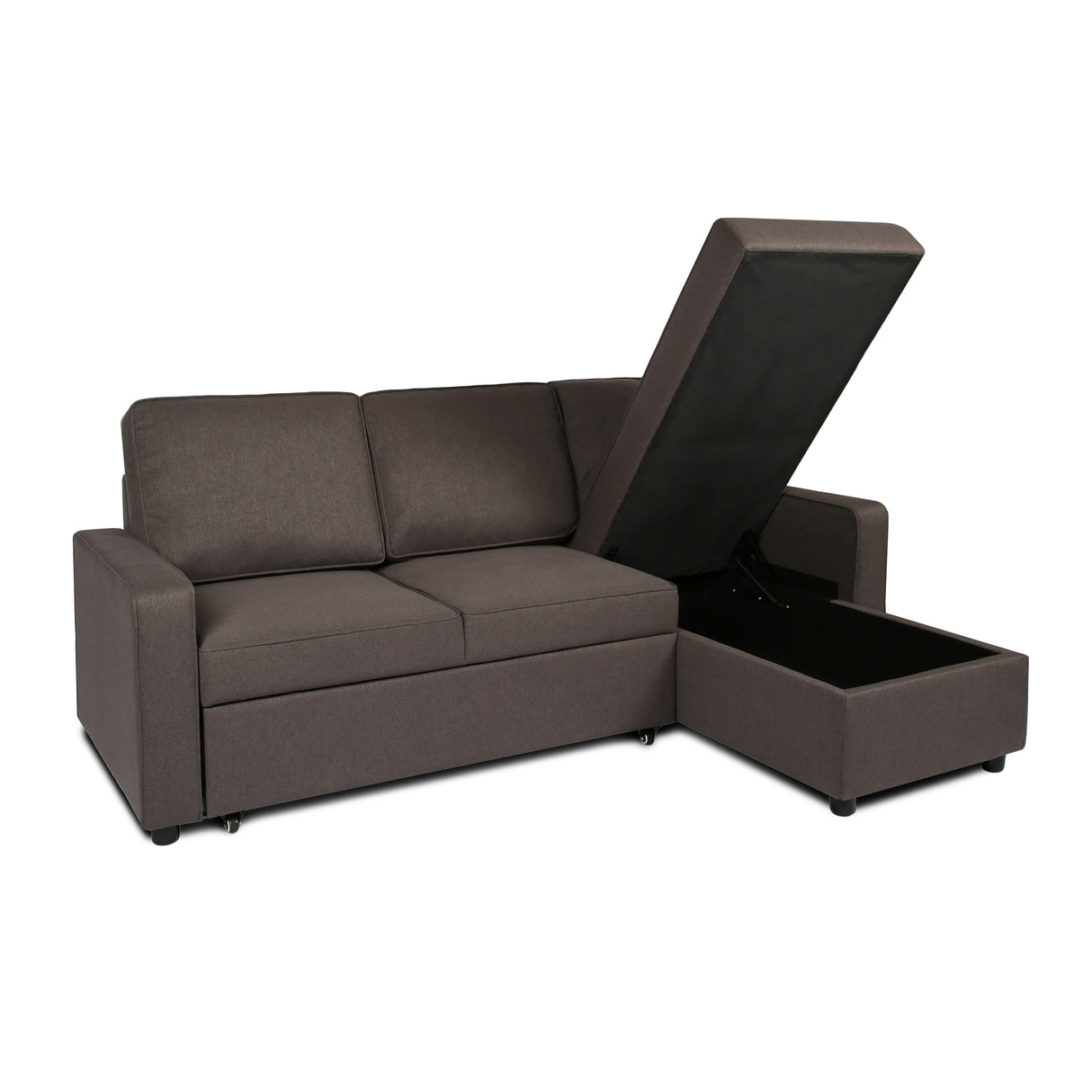 Selene - Corner Sofa Bed with Storage - 3 Seater - Pull-out System