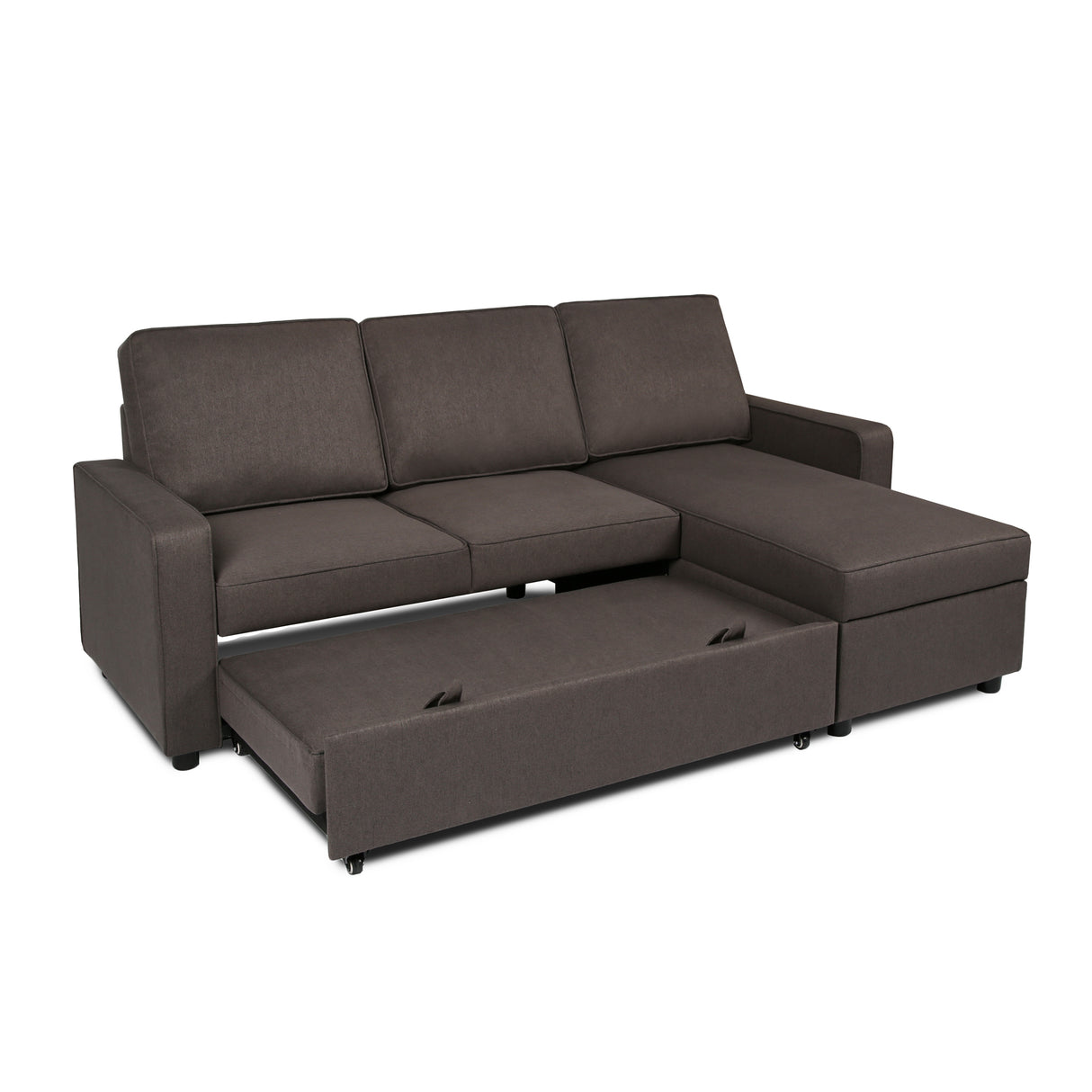 Selene - Corner Sofa Bed with Storage - 3 Seater - Pull-out System