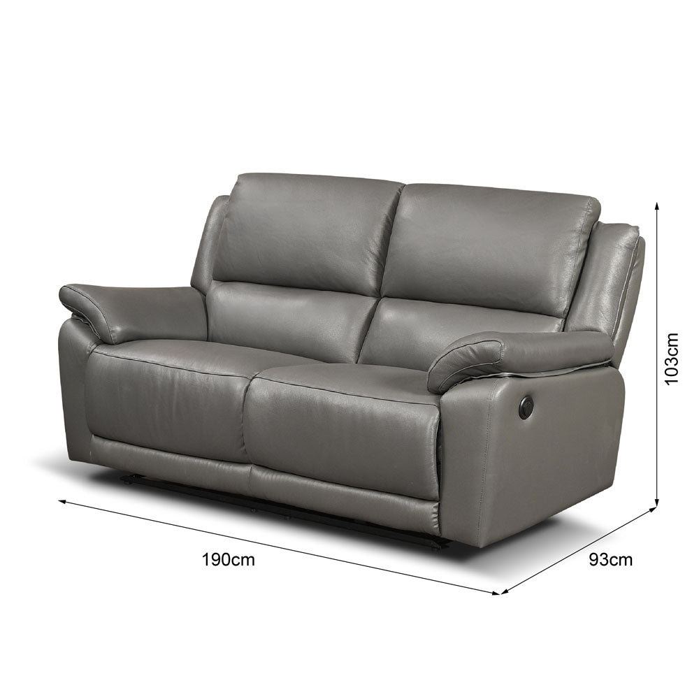 Scylla Recliner Sofa Set - Power Reclining Sofas in Leather
