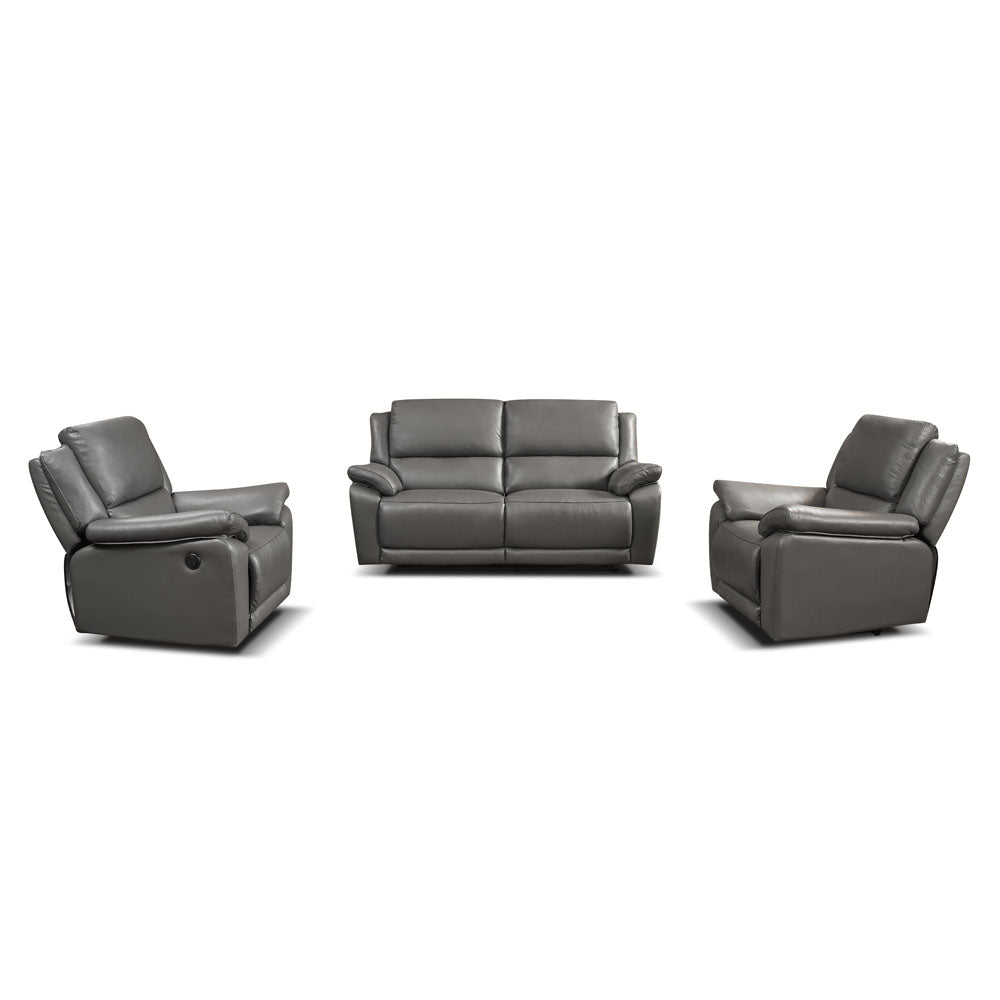 Scylla Recliner Sofa Set - Power Reclining Sofas in Leather