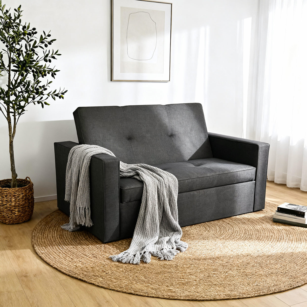 Troy - Pull Out Sofa Bed - Double Sofa Bed - 2 Seater