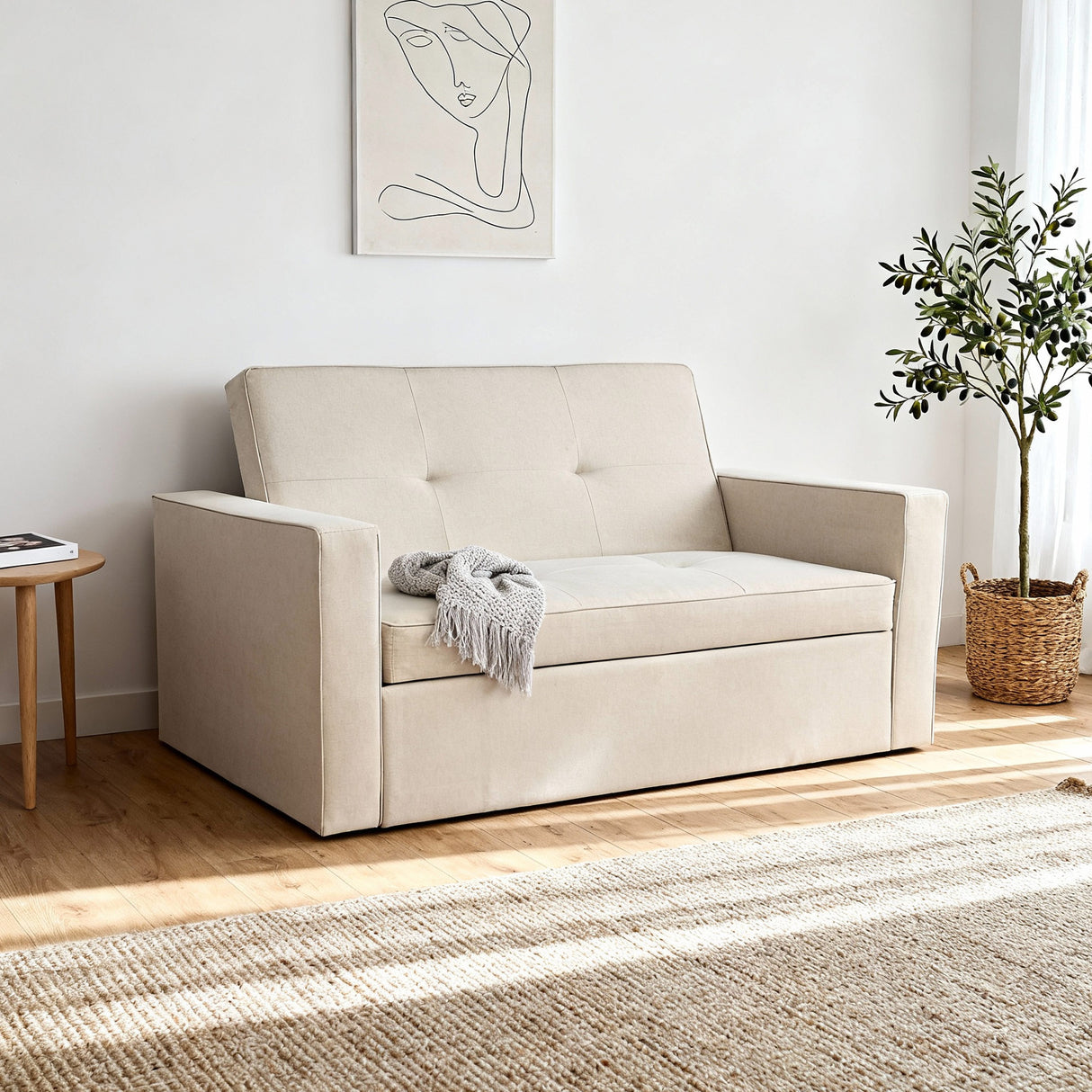 Troy - Pull Out Sofa Bed - Double Sofa Bed - 2 Seater