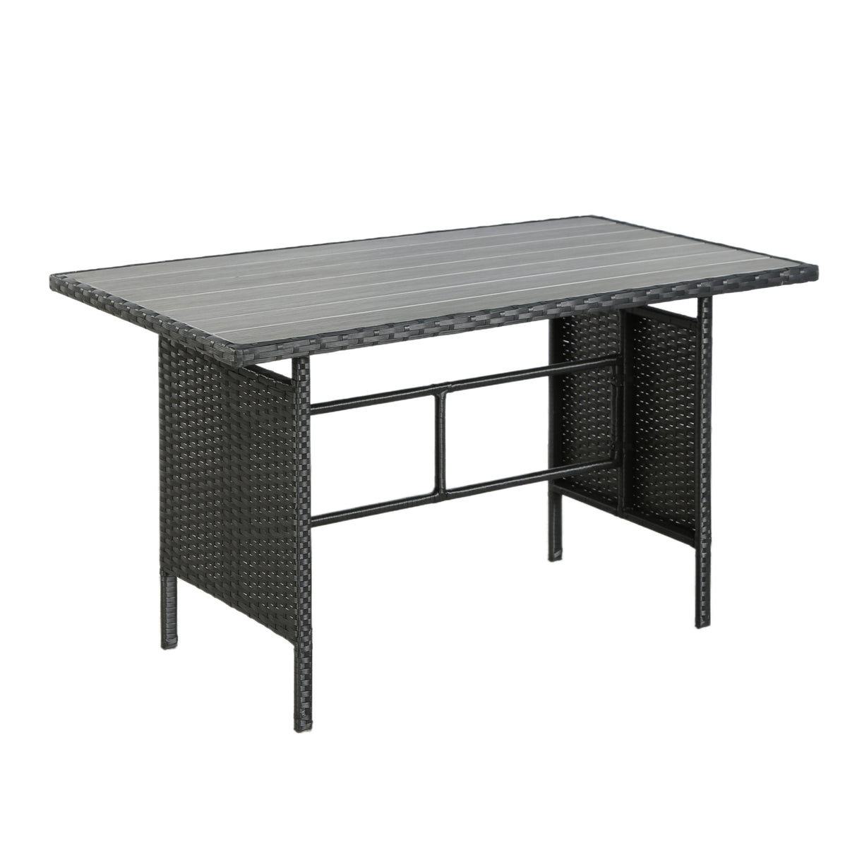 Thalia Rattan 8-Seater Corner Dining Sofa with Plywood or Glass Table