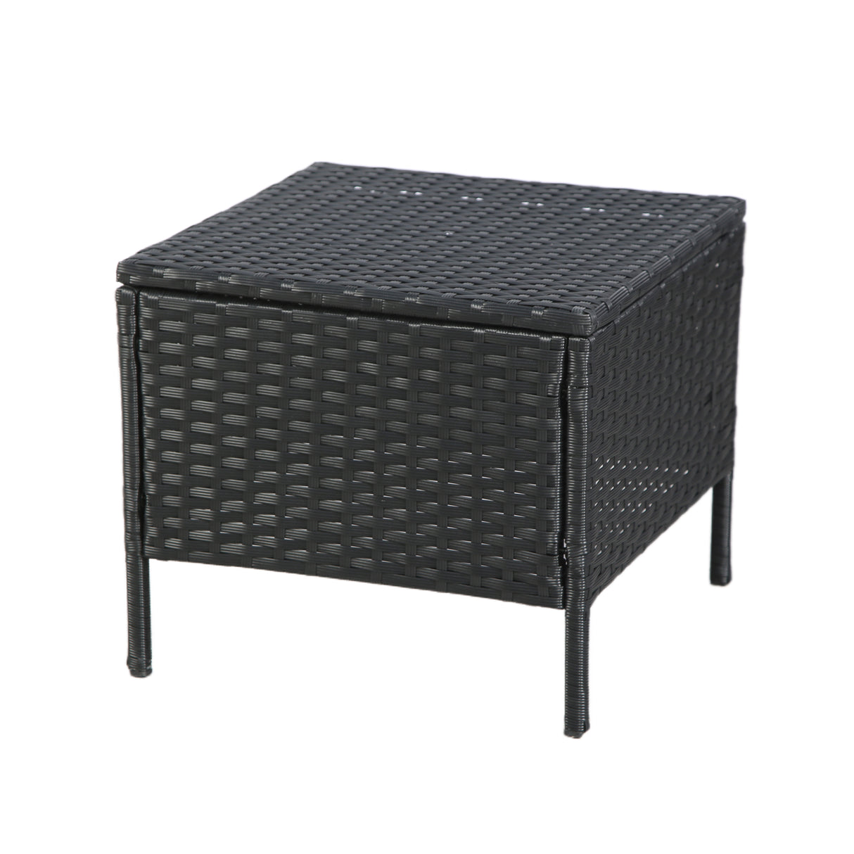 Thalia Rattan 8-Seater Corner Dining Sofa with Glass Table