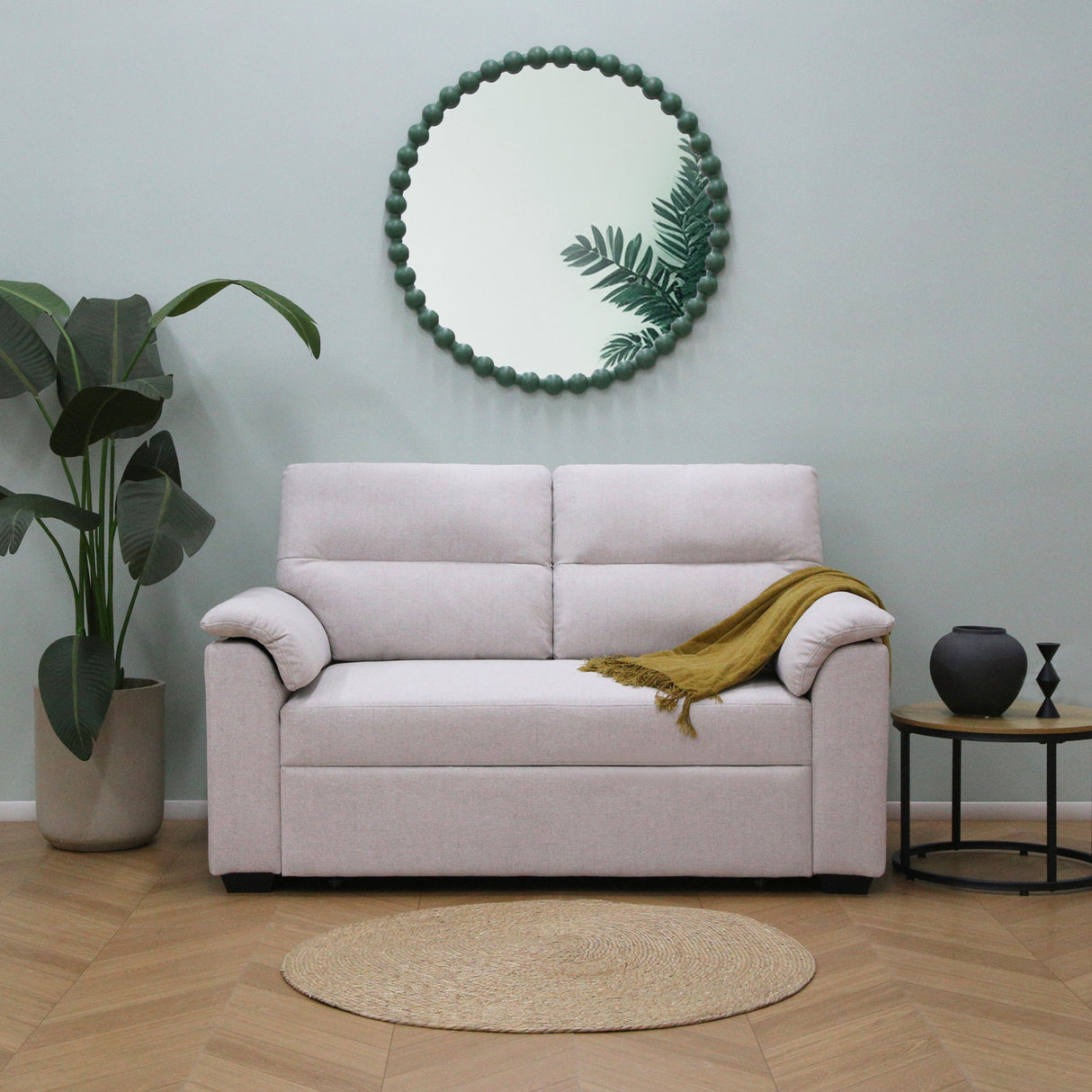 Tivoli - 2 Seater Pull-out Sofa Bed in Soft Woven Fabric
