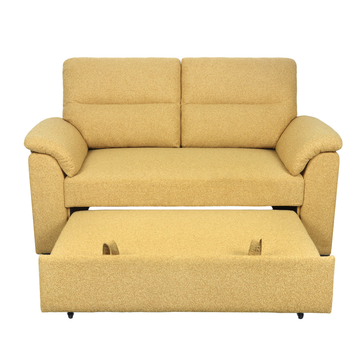 Tivoli 2 Seater Pull Out Sofa Bed Mustard Yellow
