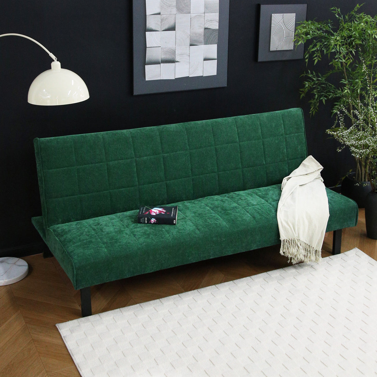 Vittoria – Click Clack Sofa Bed in Premium Textured Linen - 3-Seater