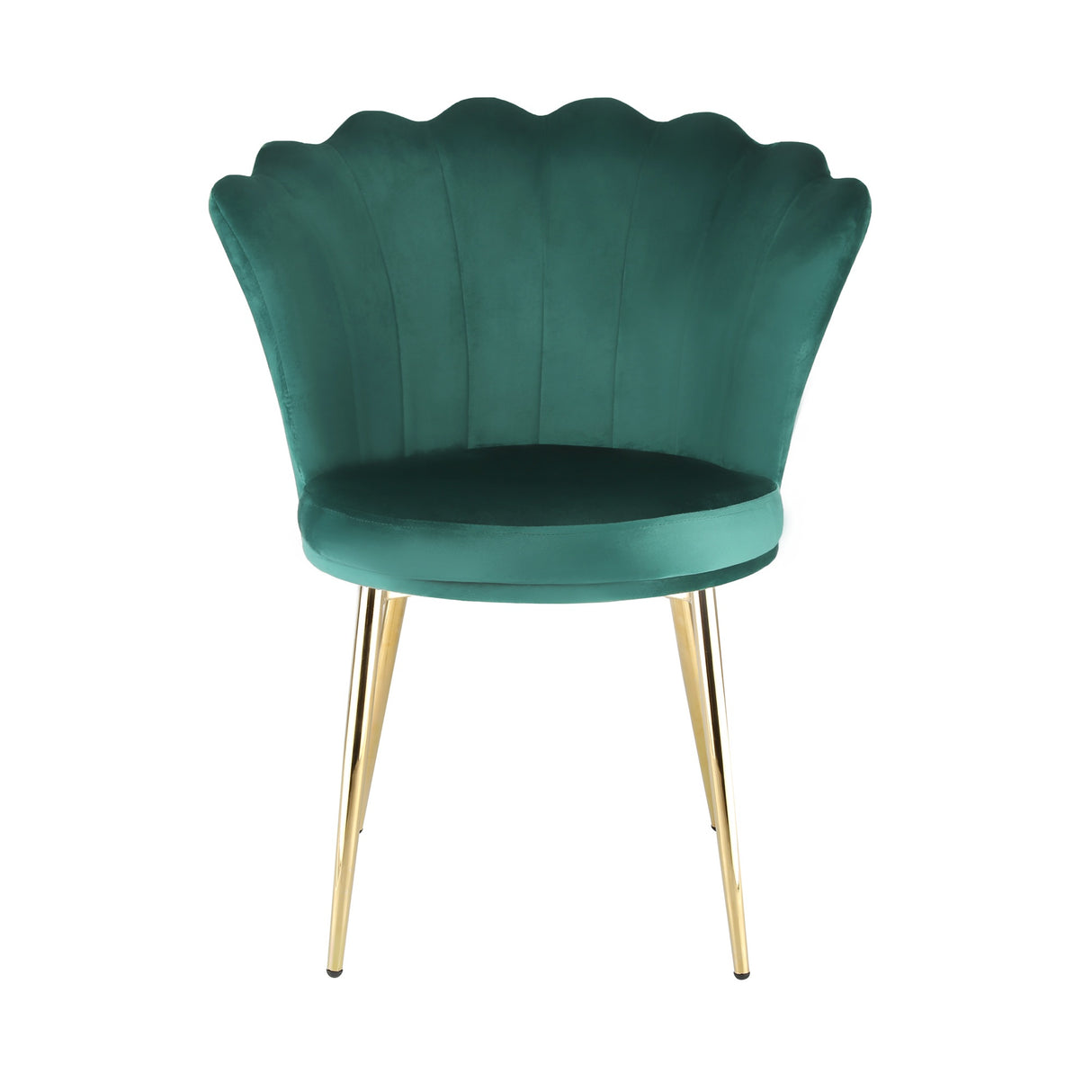 Mini Flora Velvet - Dining Chairs - Set of 2 - Floral-Designed Backrest