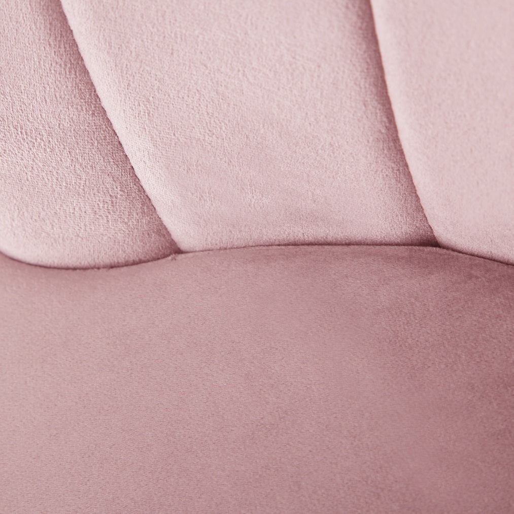 Mini Flora Velvet - Dining Chairs - Set of 2 - Floral-Designed Backrest