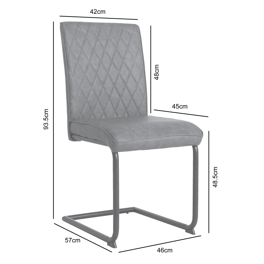 Nestor - Industrial Dining Chair - (Tan, Brown, Grey)