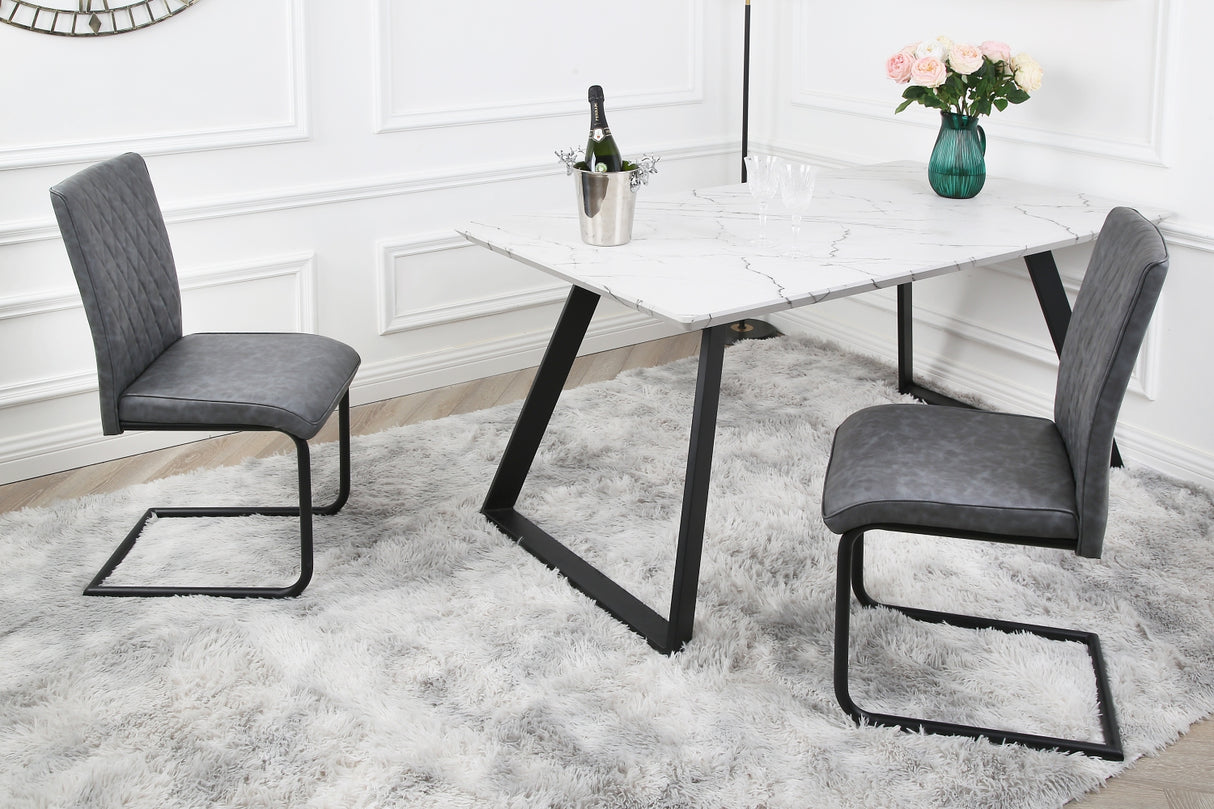 Nestor - Industrial Dining Chair - (Tan, Brown, Grey)