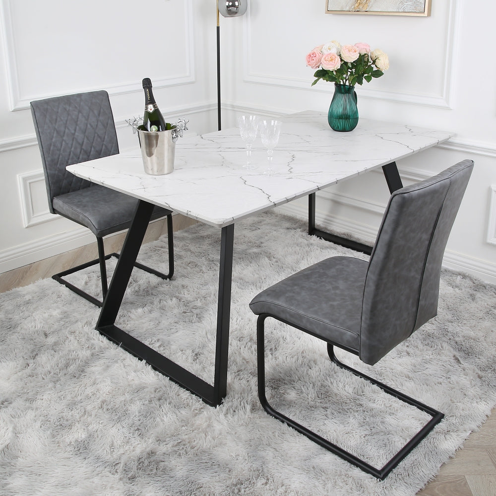 Nestor - Industrial Dining Chair - (Tan, Brown, Grey)