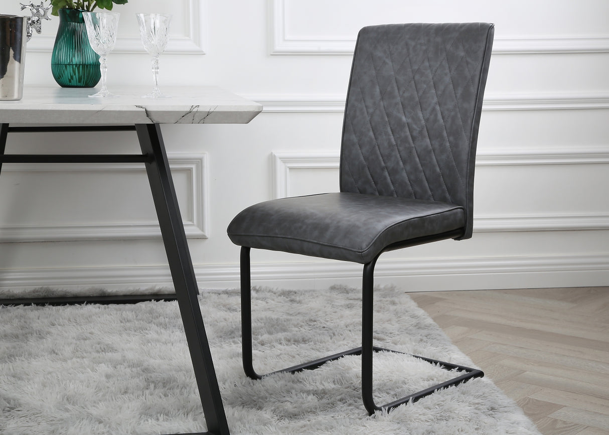 Nestor - Industrial Dining Chair - (Tan, Brown, Grey)