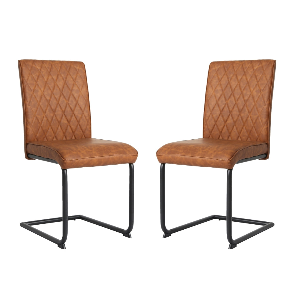 Nestor - Industrial Dining Chair - (Tan, Brown, Grey)