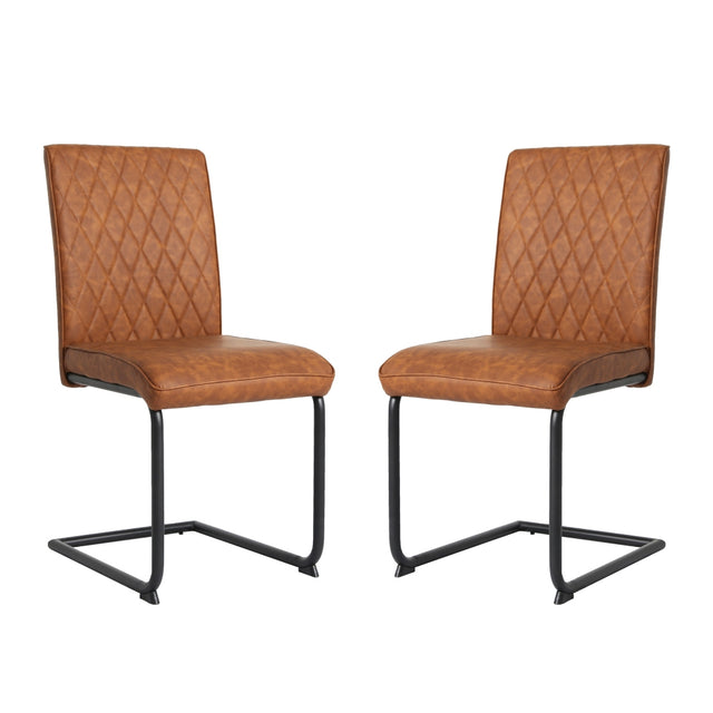 Nestor - Industrial Dining Chair - (Tan, Brown, Grey)