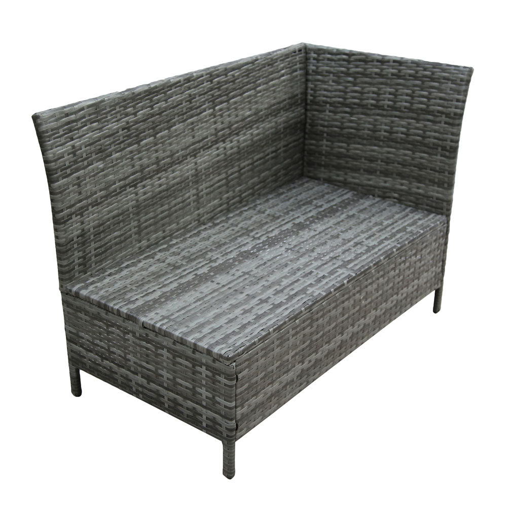 Thalia - Garden Corner Sofa Set with Cushions - 9 Seater Rattan Dining Set