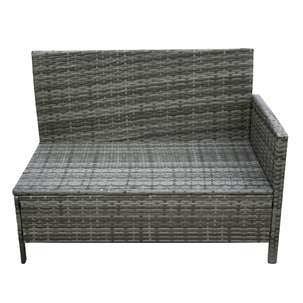 Thalia - Outdoor Corner Sofa Set with Cushions - 9 Seater Rattan Dining Set